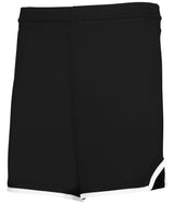 Augusta Sportswear LADIES RETRO BASKETBALL SHORTS - Augusta Sportswear A56000 BLACK/BLACK/WHITE (BA) S