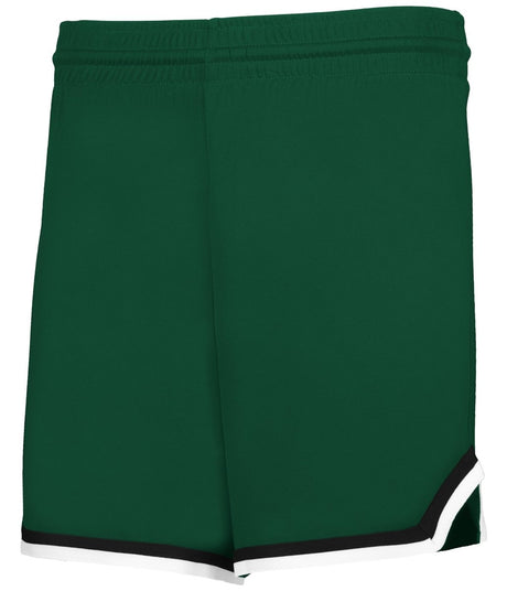 Augusta Sportswear LADIES RETRO BASKETBALL SHORTS - Augusta Sportswear A56000 FOREST/BLACK/WHITE (BA) S