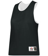 Augusta Sportswear LADIES REVERSIBLE LACROSSE PRACTICE JERSEY - Augusta Sportswear LP001W BLACK/WHITE (BA) LARGE/EXTRA LG