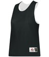 Augusta Sportswear LADIES REVERSIBLE LACROSSE PRACTICE JERSEY - Augusta Sportswear LP001W BLACK/WHITE (BA) LARGE/EXTRA LG