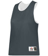 Augusta Sportswear LADIES REVERSIBLE LACROSSE PRACTICE JERSEY - Augusta Sportswear LP001W CHARCOAL SOLID/WHITE (BA) LARGE/EXTRA LG