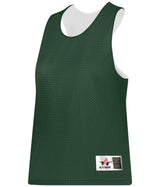 Augusta Sportswear LADIES REVERSIBLE LACROSSE PRACTICE JERSEY - Augusta Sportswear LP001W FOREST/WHITE (BA) SMALL/MEDIUM