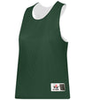 Augusta Sportswear LADIES REVERSIBLE LACROSSE PRACTICE JERSEY - Augusta Sportswear LP001W FOREST/WHITE (BA) SMALL/MEDIUM