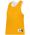 Augusta Sportswear LADIES REVERSIBLE LACROSSE PRACTICE JERSEY - Augusta Sportswear LP001W GOLD/WHITE (BA) LARGE/EXTRA LG