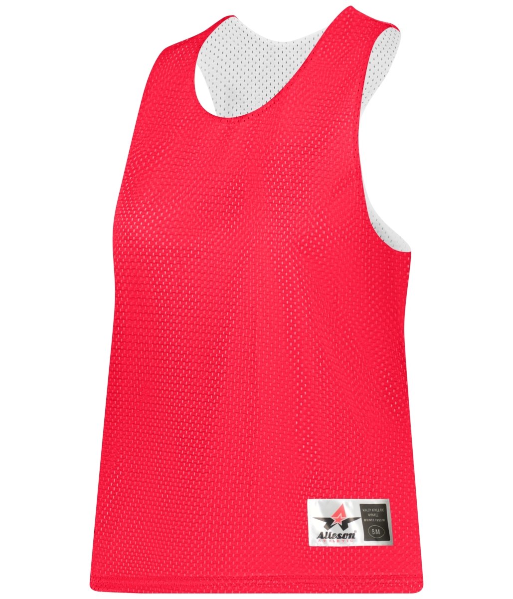 Augusta Sportswear LADIES REVERSIBLE LACROSSE PRACTICE JERSEY - Augusta Sportswear LP001W HOT CORAL/WHITE (BA) XXS/XS