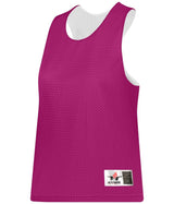 Augusta Sportswear LADIES REVERSIBLE LACROSSE PRACTICE JERSEY - Augusta Sportswear LP001W HOT PINK/WHITE (BA) XXS/XS