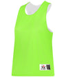 Augusta Sportswear LADIES REVERSIBLE LACROSSE PRACTICE JERSEY - Augusta Sportswear LP001W LIME/WHITE (BA) XXS/XS