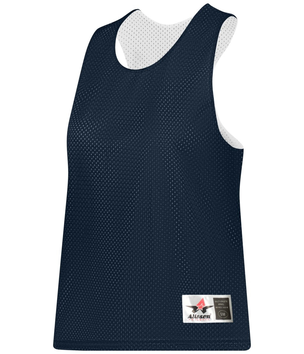 Augusta Sportswear LADIES REVERSIBLE LACROSSE PRACTICE JERSEY - Augusta Sportswear LP001W NAVY/WHITE (BA) LARGE/EXTRA LG