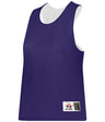 Augusta Sportswear LADIES REVERSIBLE LACROSSE PRACTICE JERSEY - Augusta Sportswear LP001W PURPLE/WHITE (BA) LARGE/EXTRA LG