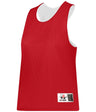 Augusta Sportswear LADIES REVERSIBLE LACROSSE PRACTICE JERSEY - Augusta Sportswear LP001W RED/WHITE (BA) SMALL/MEDIUM
