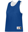 Augusta Sportswear LADIES REVERSIBLE LACROSSE PRACTICE JERSEY - Augusta Sportswear LP001W ROYAL/WHITE (BA) XXS/XS