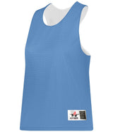 Augusta Sportswear LADIES REVERSIBLE LACROSSE PRACTICE JERSEY - Augusta Sportswear LP001W SKY BLUE/WHITE (BA) LARGE/EXTRA LG