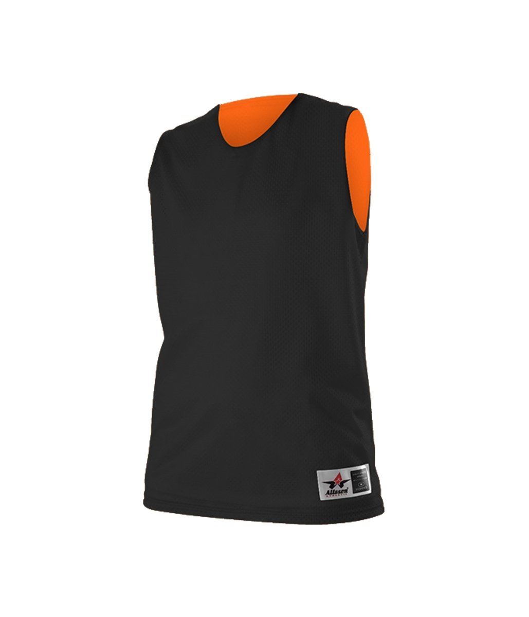 Augusta Sportswear LADIES REVERSIBLE MESH PRACTICE BASKETBALL JERSEY 560RW BLACK/BT. ORANGE (BA) S