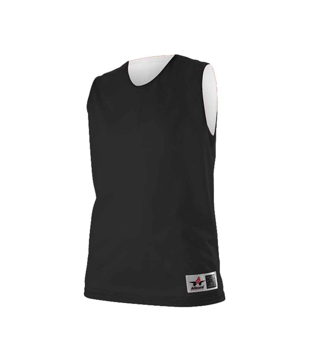 Augusta Sportswear LADIES REVERSIBLE MESH PRACTICE BASKETBALL JERSEY 560RW BLACK/WHITE (BA) S