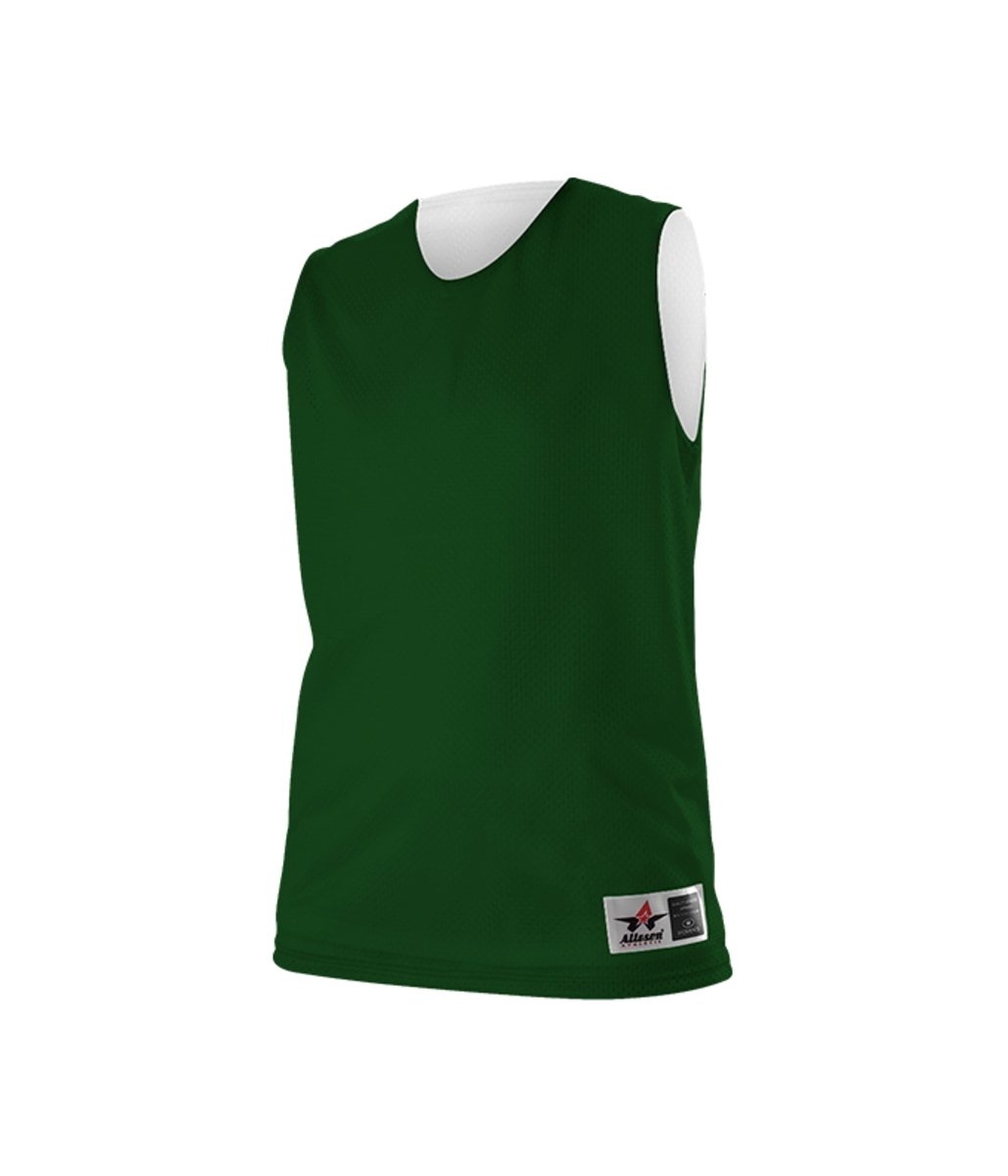 Augusta Sportswear LADIES REVERSIBLE MESH PRACTICE BASKETBALL JERSEY 560RW FOREST/WHITE (BA) S