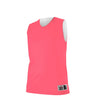 Augusta Sportswear LADIES REVERSIBLE MESH PRACTICE BASKETBALL JERSEY 560RW PINK/WHITE (BA) S