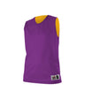 Augusta Sportswear LADIES REVERSIBLE MESH PRACTICE BASKETBALL JERSEY 560RW PURPLE/GOLD (BA) S
