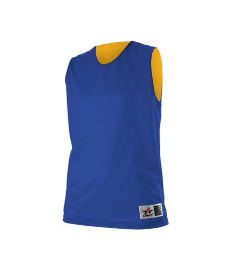 Augusta Sportswear LADIES REVERSIBLE MESH PRACTICE BASKETBALL JERSEY 560RW ROYAL/GOLD (BA) S