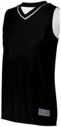 Augusta Sportswear Ladies Reversible Two - Color Jersey 154 BLACK/WHITE S