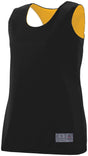 Augusta Sportswear Ladies Reversible Wicking Jersey 147 BLACK/GOLD S