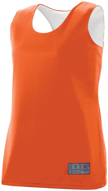 Augusta Sportswear Ladies Reversible Wicking Jersey 147 ORANGE/WHITE S