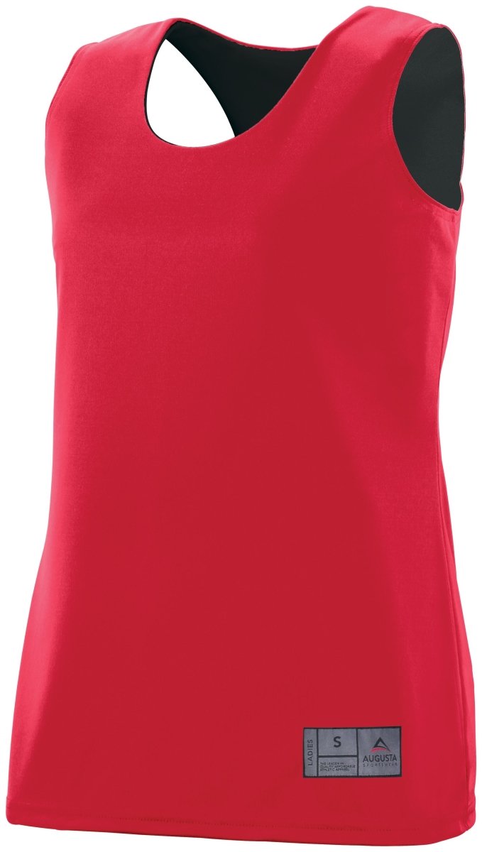 Augusta Sportswear Ladies Reversible Wicking Jersey 147 RED/BLACK S