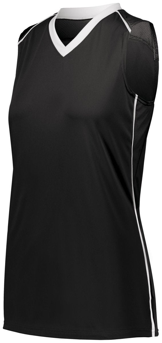 Augusta Sportswear Ladies Rover Jersey 1687 BLACK/WHITE S