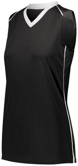Augusta Sportswear Ladies Rover Jersey 1687 BLACK/WHITE S