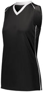 Augusta Sportswear Ladies Rover Jersey 1687 BLACK/WHITE S