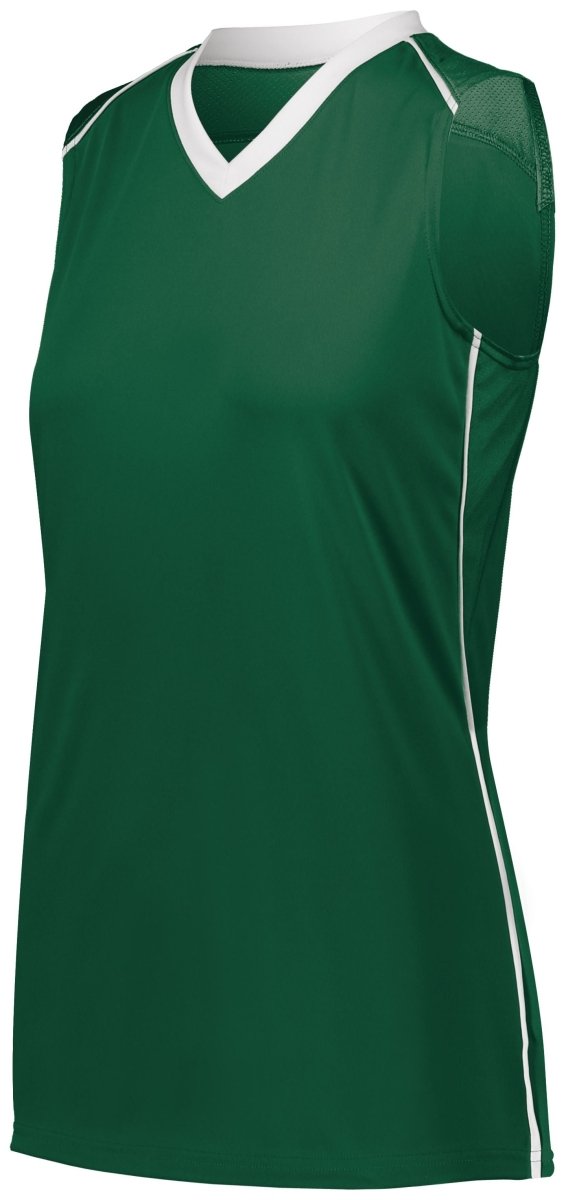 Augusta Sportswear Ladies Rover Jersey 1687 DARK GREEN/WHITE S