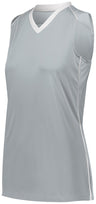 Augusta Sportswear Ladies Rover Jersey 1687 SILVER/WHITE S