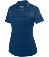 Augusta Sportswear Ladies Shadow Tonal Heather Polo 5413 NAVY S