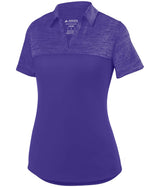 Augusta Sportswear Ladies Shadow Tonal Heather Polo 5413 PURPLE S