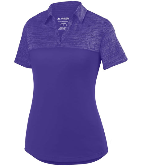 Augusta Sportswear Ladies Shadow Tonal Heather Polo 5413 PURPLE S