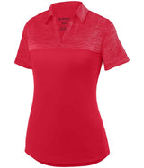 Augusta Sportswear Ladies Shadow Tonal Heather Polo 5413 RED S