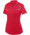 Augusta Sportswear Ladies Shadow Tonal Heather Polo 5413 RED S