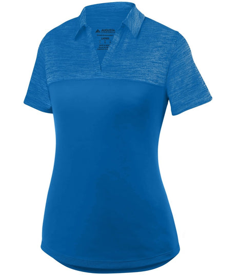 Augusta Sportswear Ladies Shadow Tonal Heather Polo 5413 ROYAL S
