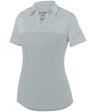 Augusta Sportswear Ladies Shadow Tonal Heather Polo 5413 SILVER S