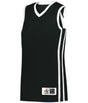 Augusta Sportswear LADIES SINGLE - PLY BASKETBALL JERSEY 539JW BLACK/WHITE (BA) S