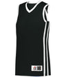 Augusta Sportswear LADIES SINGLE - PLY BASKETBALL JERSEY 539JW BLACK/WHITE (BA) S