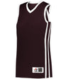 Augusta Sportswear LADIES SINGLE - PLY BASKETBALL JERSEY 539JW MAROON/WHITE (BA) S