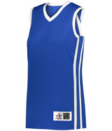 Augusta Sportswear LADIES SINGLE - PLY BASKETBALL JERSEY 539JW ROYAL/WHITE (BA) S
