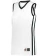 Augusta Sportswear LADIES SINGLE - PLY BASKETBALL JERSEY 539JW WHITE/BLACK (BA) S