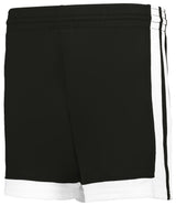 Augusta Sportswear LADIES SINGLE - PLY BASKETBALL SHORTS 5385PW BLACK/WHITE (BA) S