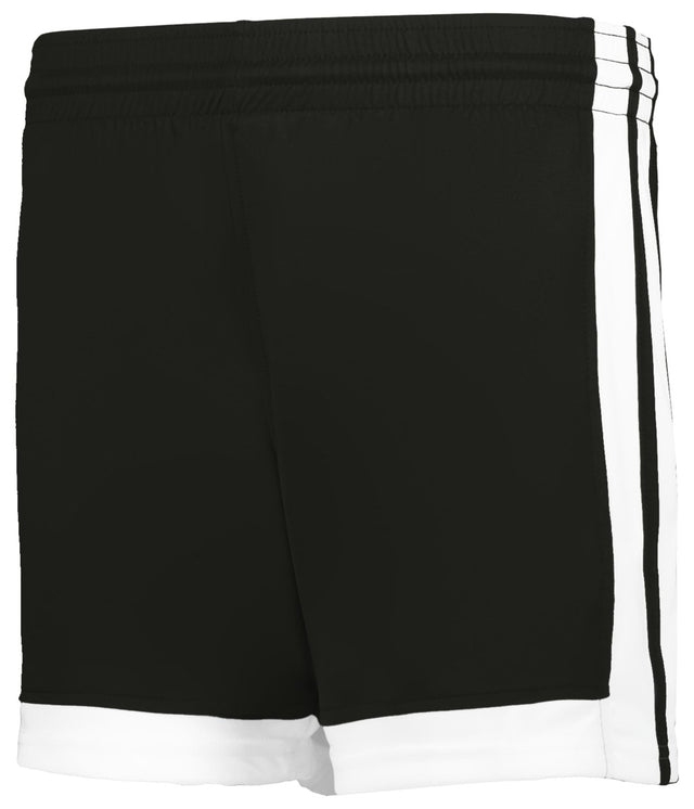 Augusta Sportswear LADIES SINGLE - PLY BASKETBALL SHORTS 5385PW BLACK/WHITE (BA) S