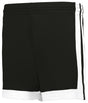 Augusta Sportswear LADIES SINGLE - PLY BASKETBALL SHORTS 5385PW BLACK/WHITE (BA) S