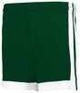 Augusta Sportswear LADIES SINGLE - PLY BASKETBALL SHORTS 5385PW FOREST/WHITE (BA) S