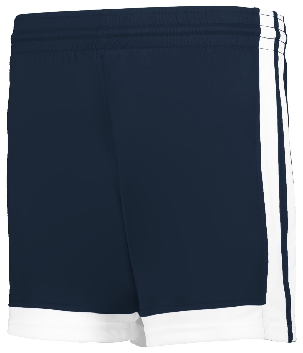 Augusta Sportswear LADIES SINGLE - PLY BASKETBALL SHORTS 5385PW NAVY/WHITE (BA) S