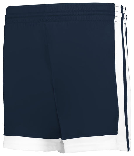 Augusta Sportswear LADIES SINGLE - PLY BASKETBALL SHORTS 5385PW NAVY/WHITE (BA) S