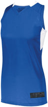 Augusta Sportswear Ladies Step - Back Basketball Jersey 1732 ROYAL/WHITE S
